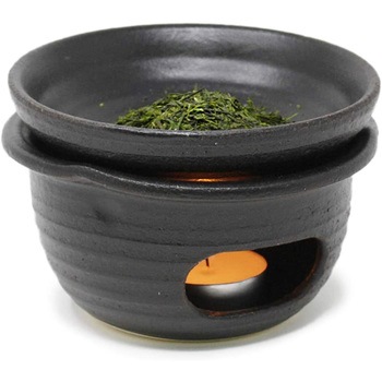 MK-015 瀬戸焼き 茶香炉 和 大サイズ 黒 1個 A&K 【通販モノタロウ】