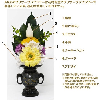 プリザーブド仏花 蓮華 A&K