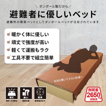 ダンボール製 ジャバラベッド(日本製) ブレイン