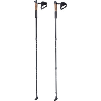 ＜ハートフルウェルフェア＞伸縮式ウォーキングポール2本組 ファミリー・ライフ