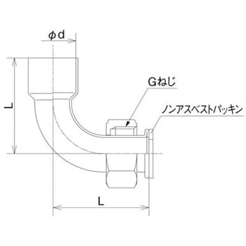 90°銅管アダプター オンダ製作所