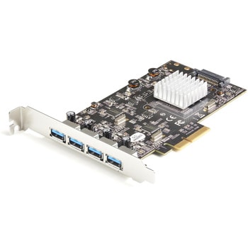 PEXUSB314A2V2 4ポートUSB-A増設PCI Expressインターフェースカード/4つのポートで20Gbpsを共有/USB 3.1 Gen 3.2 Gen macOS， Linux対応 1個 StarTech.com 【通販モノタロウ】