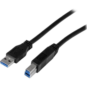 USBケーブル/USB 3.0(5Gbps)/1m/Type-A - Type-B/オス - オス/USB IF認証/SuperSpeed USB 3.2 Gen1 規格準拠/ブラック/USB タイプB 変換 コード アダプターケーブル StarTech.com