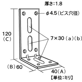 モリギン ステンリブ付き不等辺金具 ACE(エース、旧モリギン)
