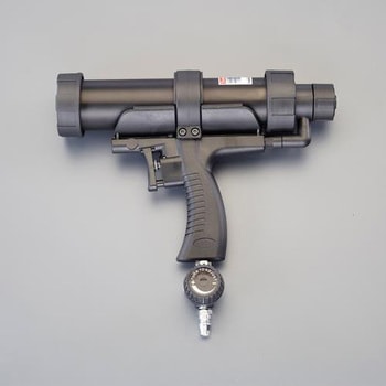 コーキングガン(エアー式/333mlカートリッジ用) - エスコ