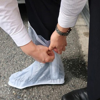 シューズカバー(ファスナー付) エスコ