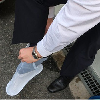 シューズカバー(ファスナー付) エスコ