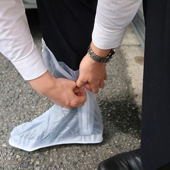 シューズカバー(ファスナー付) エスコ