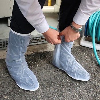 シューズカバー(ファスナー付) エスコ