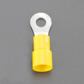 [丸形] 絶縁圧着端子(黄) エスコ