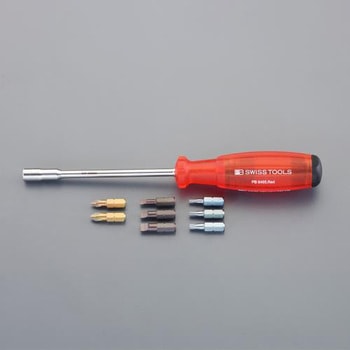 [+，-，Torx] ドライバーセット(差替式) エスコ