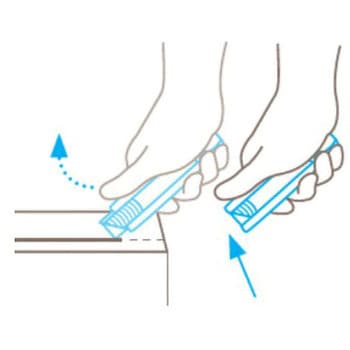 カッターナイフ(自動収納式/金属探知反応) エスコ