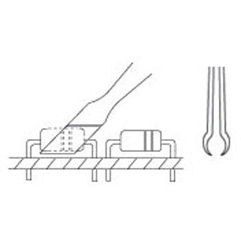 精密用ピンセット(ステンレス製) エスコ