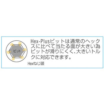 [Hex-Plus] ビットソケット(ホールド付) エスコ