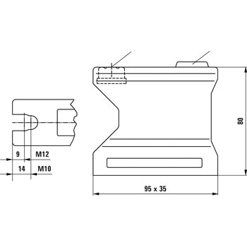 マシンテーブルクランプ用エクステンション エスコ