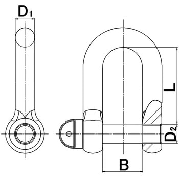 0.5ton シャックル エスコ