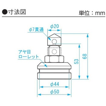 レベリングジャッキ(小型定盤用) エスコ