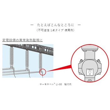 60℃ [温度管理用] 示温材(サーモラベル) エスコ