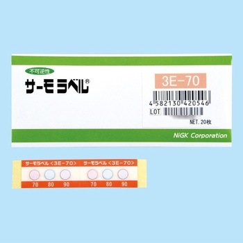 55， 65， 75℃ 示温材(サーモラベル) エスコ