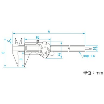 デジタルノギス(ポイント型) エスコ