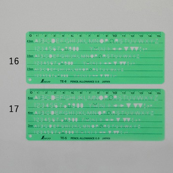 英数字・記号定規 エスコ
