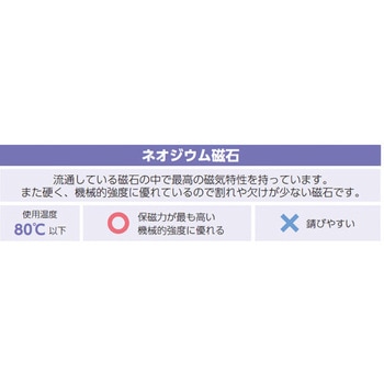 マグネット/S極(粘着付) エスコ