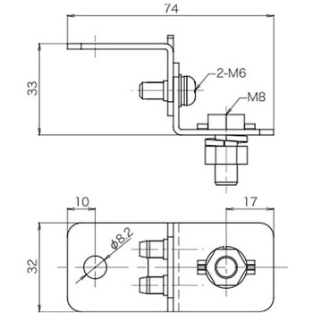 [EA815LS-1，-2用] 角度調整金具 エスコ