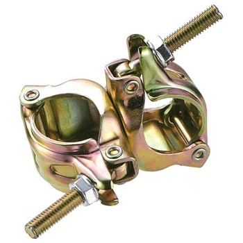 Φ42.7/Φ48.6mm兼用 二連クランプ(直交) - エスコ