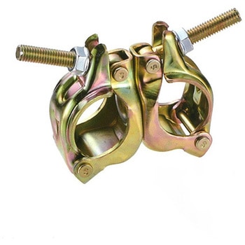 Φ42.7/Φ48.6mm兼用 二連クランプ(自在) エスコ