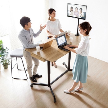昇降ミーティングテーブル エスコ
