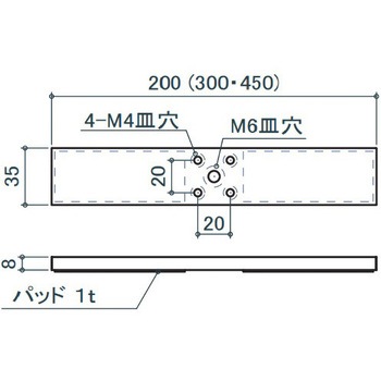 30角用アルミ座金 エスコ