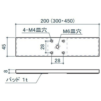 40角用アルミ座金 - エスコ