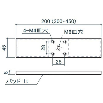 40角用アルミ座金 - エスコ