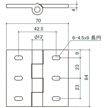 40角用アルミ丁番 エスコ