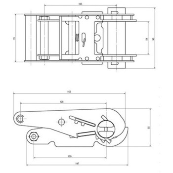 1520kg ベルト荷締機(エンドレス) エスコ