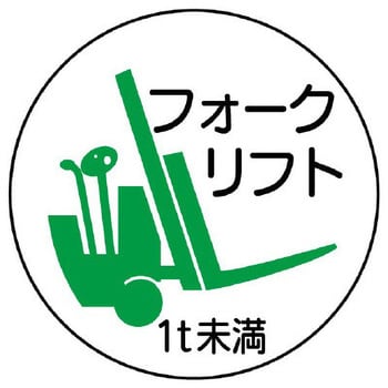 ヘルメットステッカー(フォークリフト1t未満) エスコ