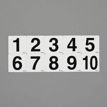 EA983CW-1 �ԍ��\���X�e�b�J�[[1�`10] �G�X�R 76605577