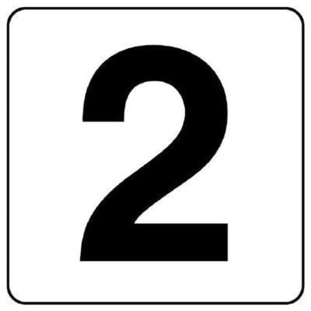 番号表示ステッカー[2] エスコ