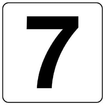 番号表示ステッカー[7] エスコ