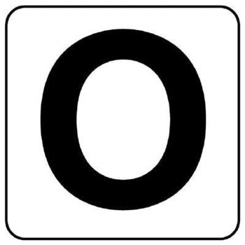 アルファベット表示ステッカー[O] エスコ