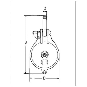 1.5ton 滑車(ベアリング入) エスコ