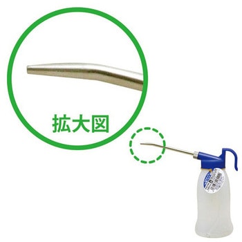 300ml オイラー(横型・金属ノズル・PE製) エスコ