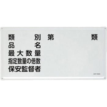 危険物標識(類別・品名～) エスコ