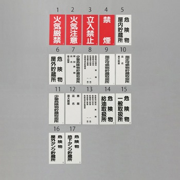 危険物標識(鉄板/危険物地下タンク エスコ