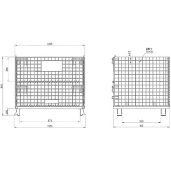 1500kg メッシュパレット エスコ
