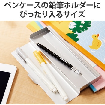 タッチペン スタイラスペン 導電繊維タイプ 六角鉛筆型 ペン先交換可 ストラップホール付 エレコム
