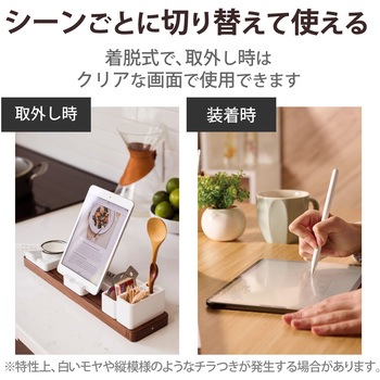 iPad Air10.9インチ 第4世代 (2020年) iPad Pro 11インチ 第3/2/1世代 (2021/2020/2018年) 用 ペーパーライクフィルム 紙のような描き心地 着脱式 ケント紙 エレコム