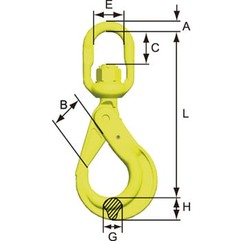 18MM x 6M マーテック金物付JIS ロック止ワイヤ 4点吊 BKL スイベルフック・大型マスターリンク付 マーテック 18mm 6×24  O/O 両コース入タイプ 1組 - 【通販モノタロウ】