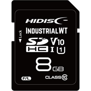 HDSDHC8GMLLWTJP3 SDカード 高温度耐久 産業用グレード HIDISC 8GB UHS