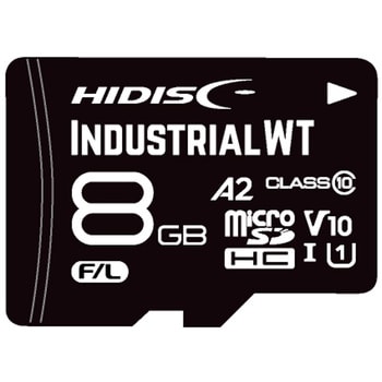 HDMCSDHC8GMLLWTJP3 microSDカード 高温度耐久 産業用グレード HIDISC